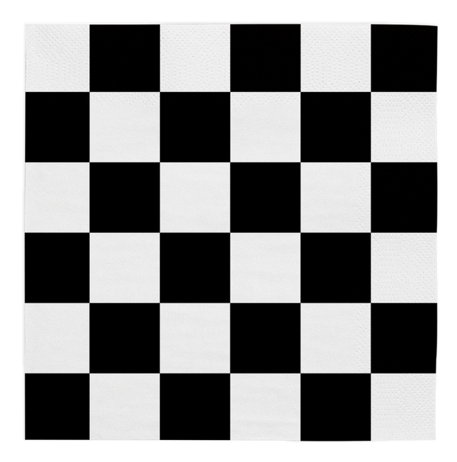 Formule 1 race vlag servetten - 20 stuks