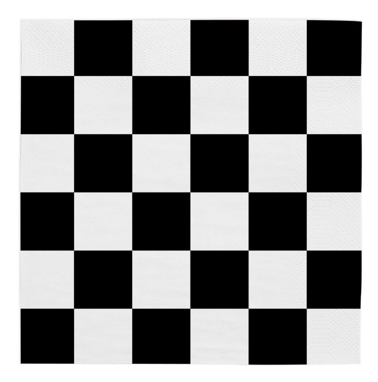 Formule 1 race vlag servetten - 20 stuks