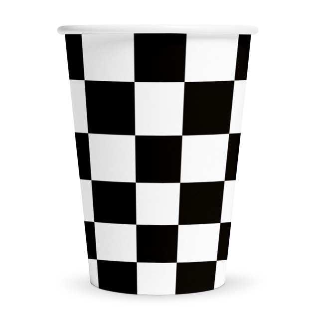 Formule 1 race vlag bekers - 8 stuks