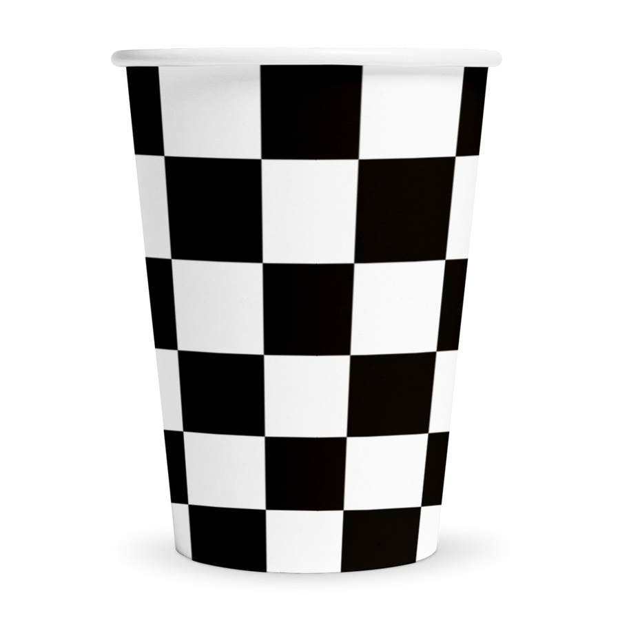 Formule 1 race vlag bekers - 8 stuks