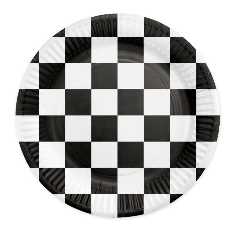 Formule 1 race vlag bordjes - 8 stuks
