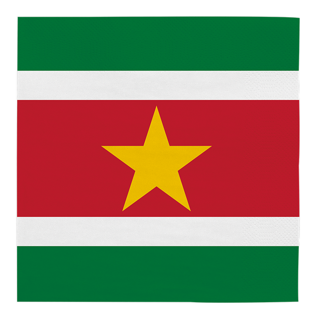 Suriname servetten - 20 stuks