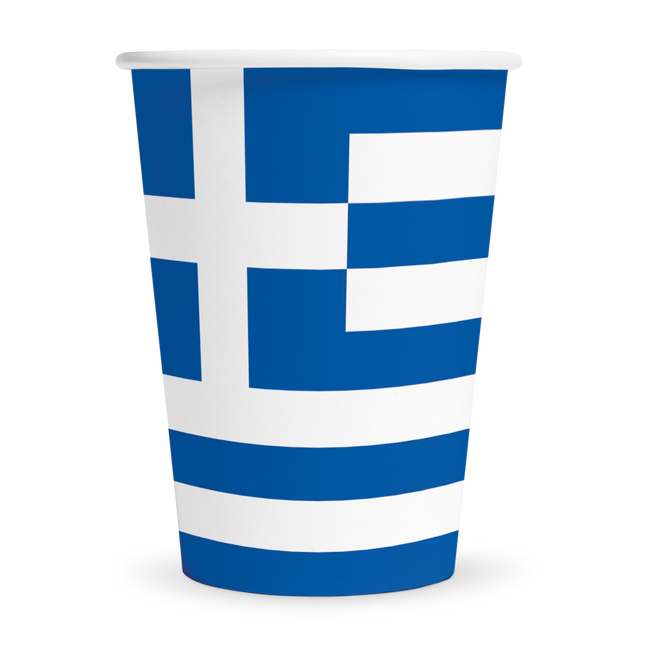 Griekenland bekers - 8 stuks