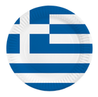 Griekenland bordjes - 8 stuks