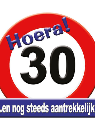 30 years Tribute shield - 50 x 50 cm - traffic sign