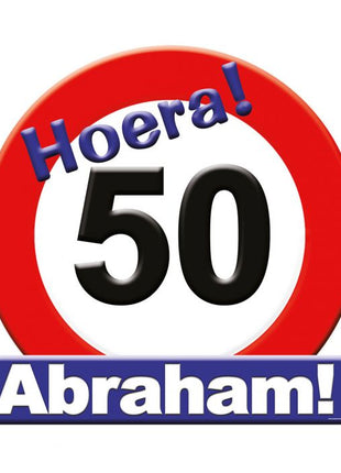 Abraham Tribute Shield - 50 x 50 cm - traffic sign - 50 years