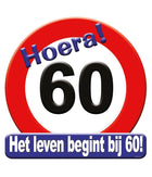 60 jaar Huldeschild - 50 x 50 cm - verkeersbord