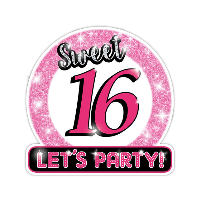 Sweet 16 Huldeschild - 50 x 50 cm