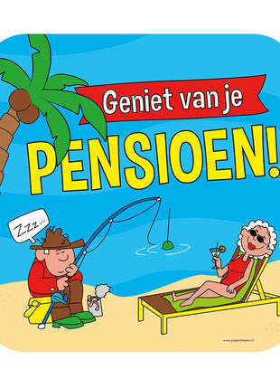 Pension Tribute Shield – 50 x 50 cm – Cartoon