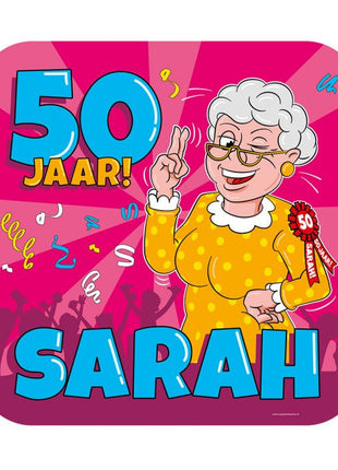 Sarah Tribute Shield - 50 x 50 cm - cartoon - 50 years