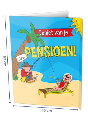 Pension Window Sign - 60 x 45 cm - cartoon