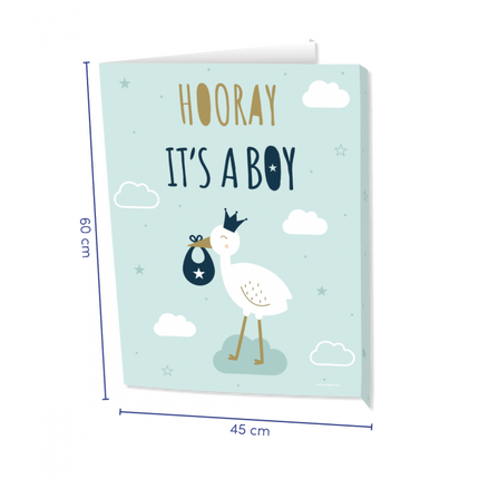 Newborn baby boy Raambord - 60 x 45 cm