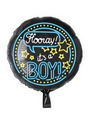 It's a boy Folienballon - 45 cm - Neon