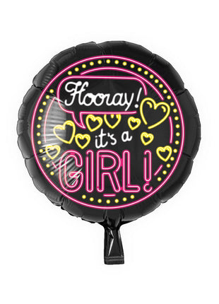 It's a girl Foil Balloon - 45 cm - Neon