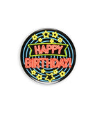 Happy birthday Button - Neon