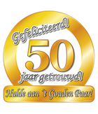 50 jaar getrouwd Huldeschild - 50 x 50 cm