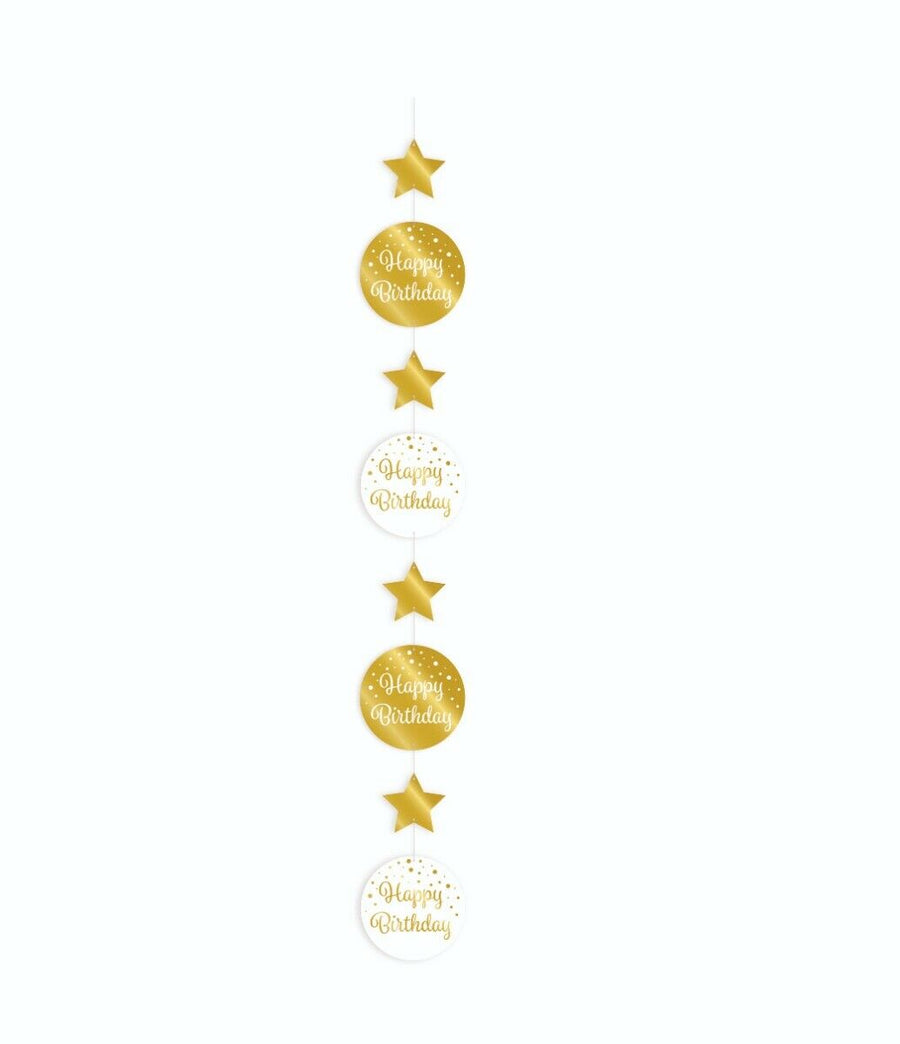 Happy birthday Slinger - goud en wit