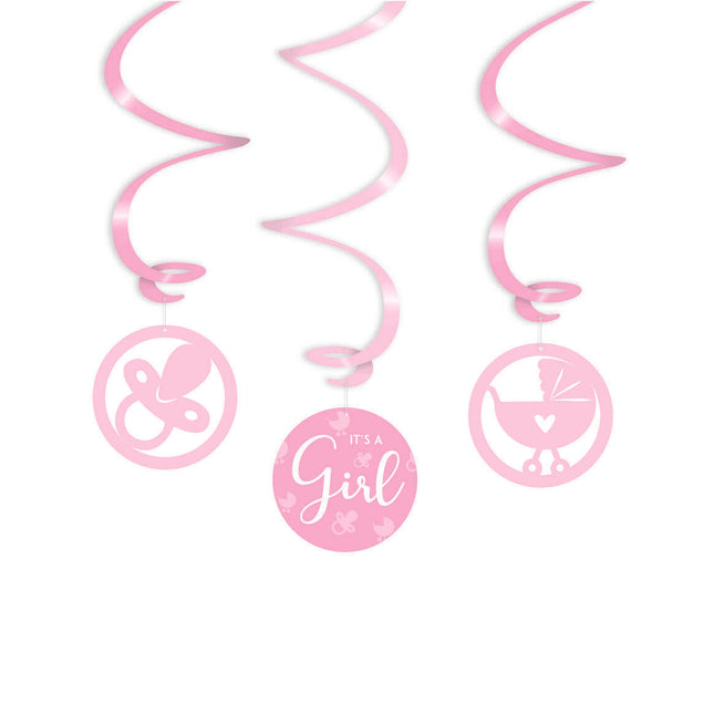 It's a girl! Swirl slingers - 3 stuks
