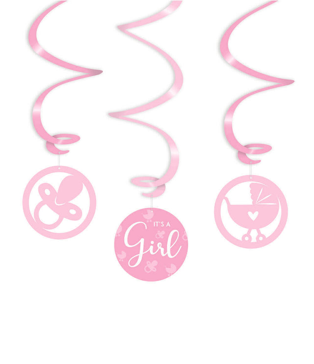 It's a girl! Swirl slingers - 3 stuks
