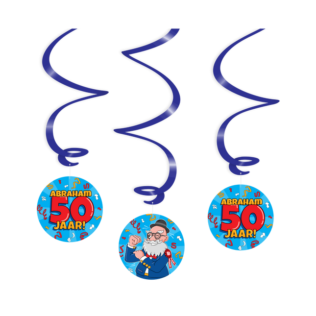 Abraham cartoon - Swirl slingers - 3 stuks