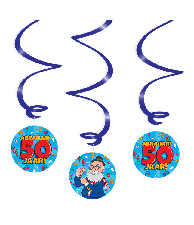 Abraham cartoon - Swirl slingers - 3 stuks