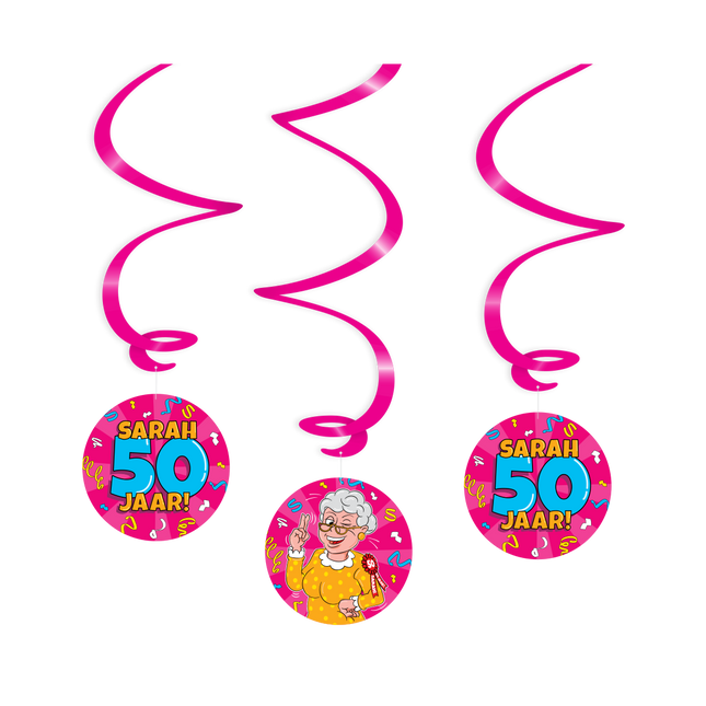 Sarah Swirl slingers - 3 stuks - cartoon