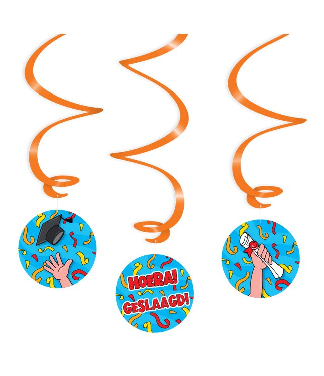 Geslaagd Swirl slingers - 3 stuks - cartoon