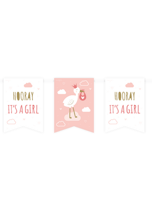 New born baby girl bunting - 6 meters