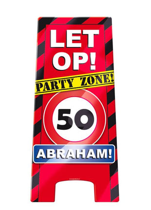 Abraham Stoepbord - 58 x 24 cm - traffic sign - 50 years