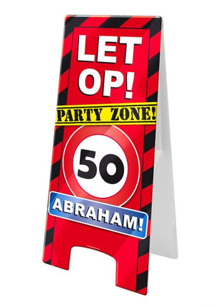 Abraham Stoepbord - 58 x 24 cm - traffic sign - 50 years