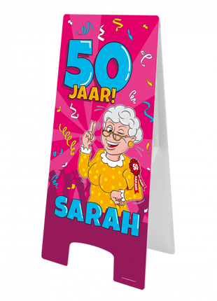 Sarah Stoepbord - 58 x 24 cm - cartoon - 50 years