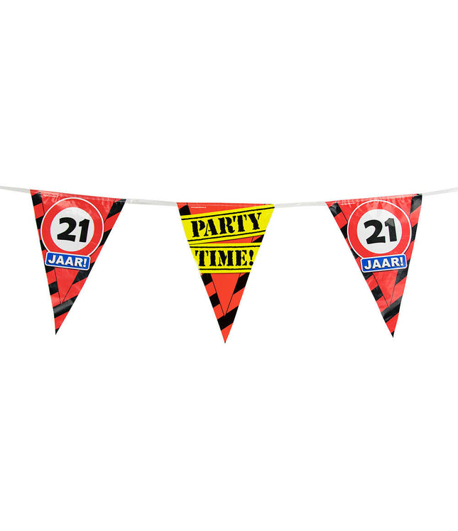 21 jaar Vlaggenlijn - 10 meter