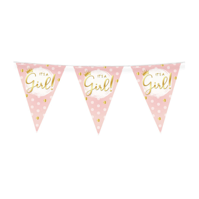 It's a girl! Vlaggenlijn - 10 meter