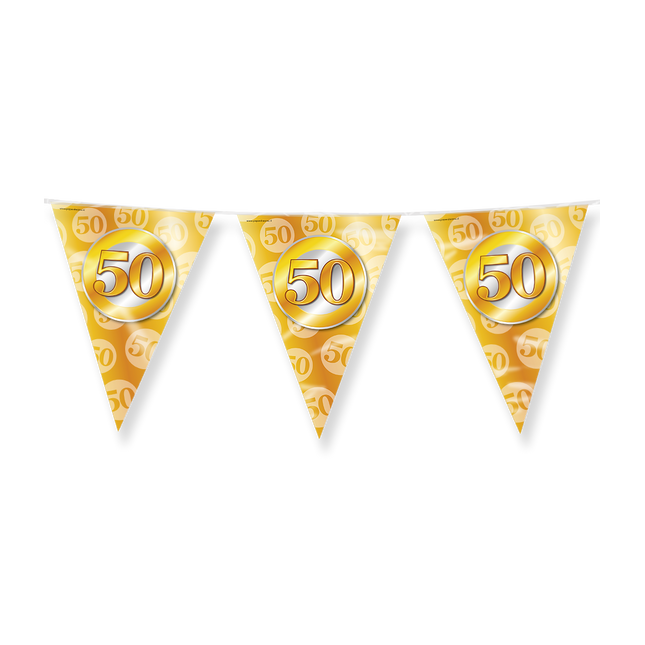 50 jaar getrouwd Vlaggenlijn - 10 meter