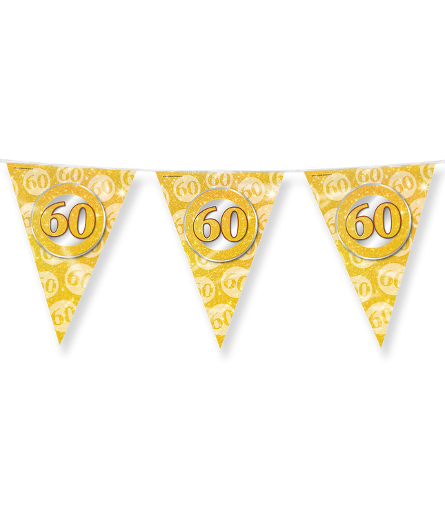 60 jaar getrouwd Vlaggenlijn - 10 meter