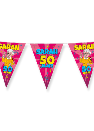 Sarah Flag Line - 10 meters - 50 years - cartoon