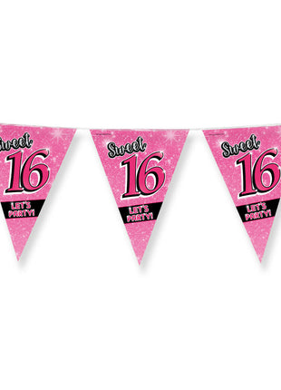 Sweet 16 Bunting - 10 meters