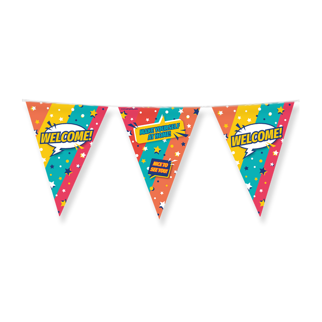 Welcome Vlaggenlijn - 10 meter