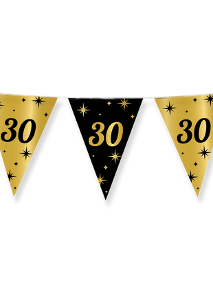 30 years Bunting - 10 meters - gold and black - Classy