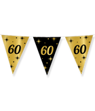 60 jaar Vlaggenlijn - 10 meter - goud en zwart - Classy