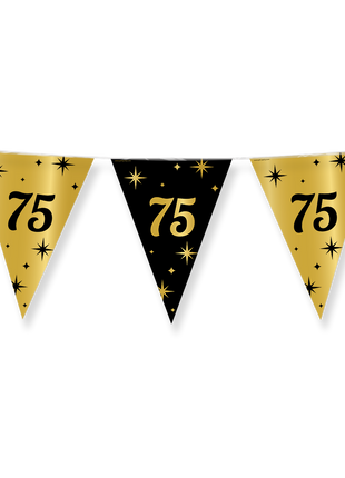 75 years Flag Line - 10 meters - gold and black - Classy