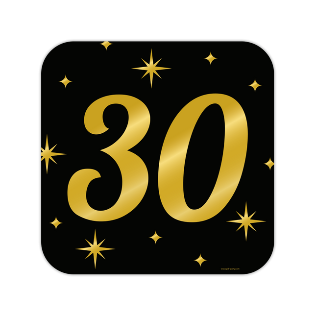 30 jaar Huldeschild - 50 x 50 cm - Classy