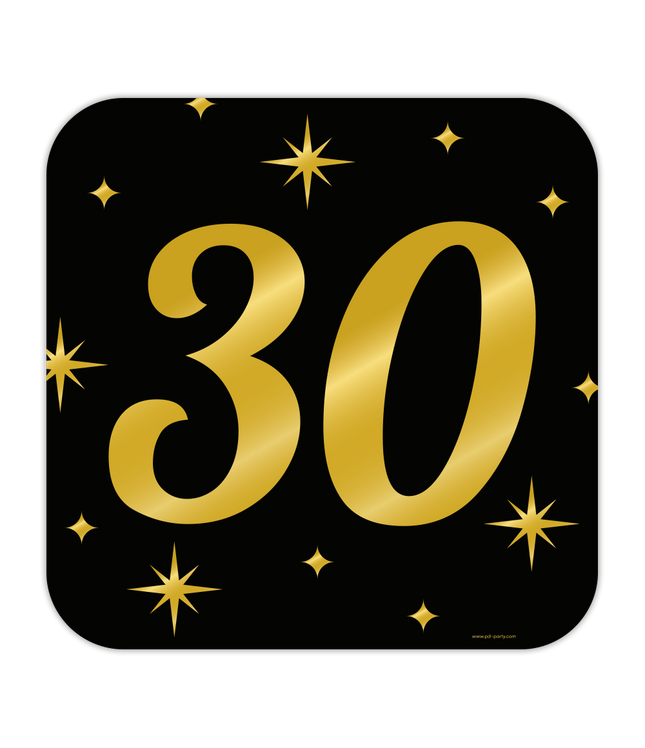 30 jaar Huldeschild - 50 x 50 cm - Classy