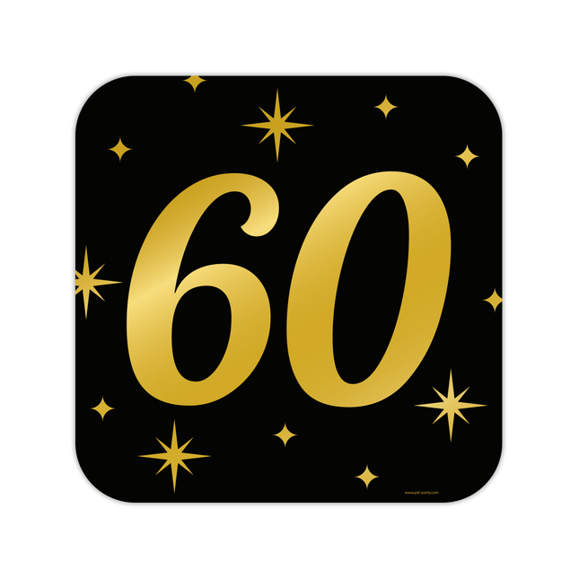 60 jaar getrouwd Huldeschild - 50 x 50 cm - Classy