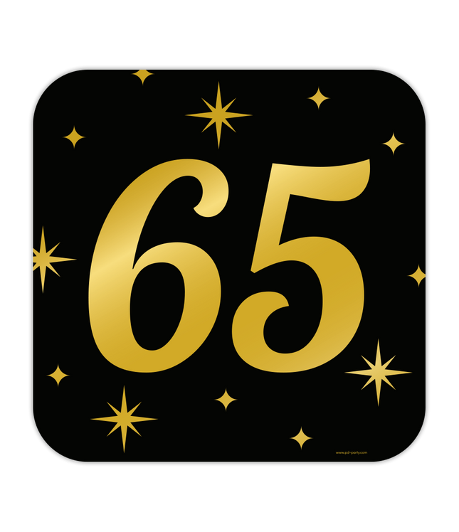 65 jaar Huldeschild - 50 x 50 cm - Classy