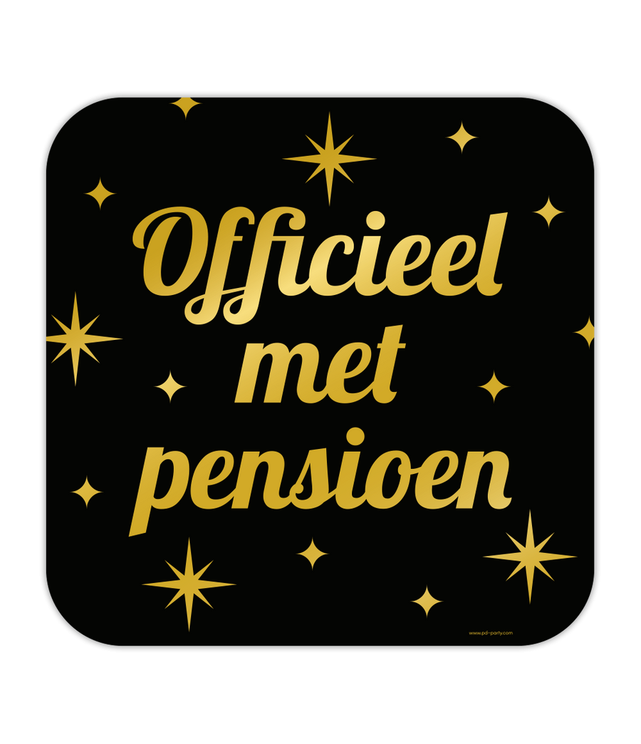 Pensioen Huldeschild - 50 x 50 cm - Classy
