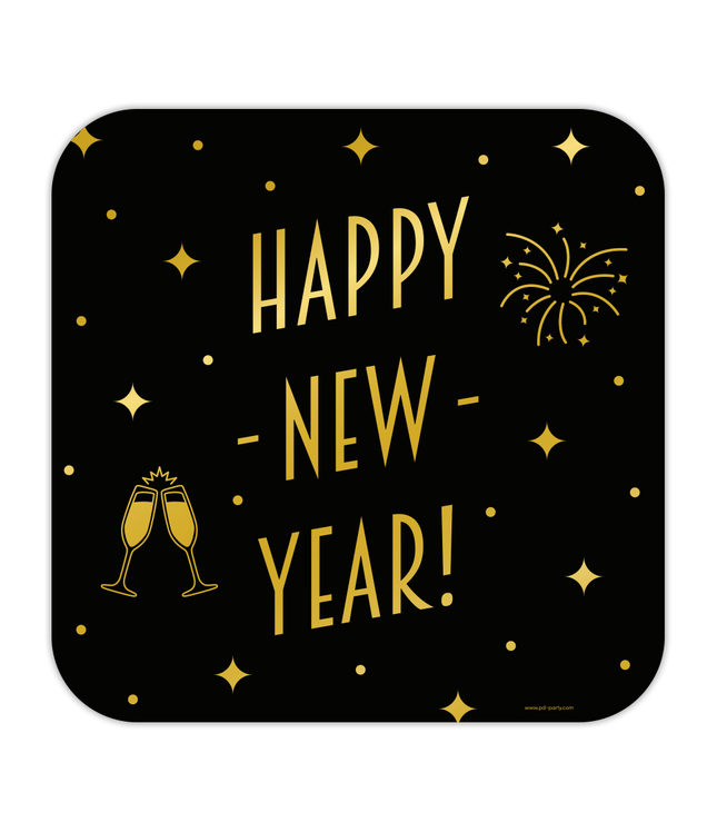 Happy New Year Huldeschild - 50 x 50 cm - Classy