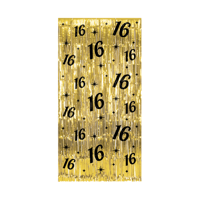 16 jaar Foliegordijn - 200 x 100 cm - Classy