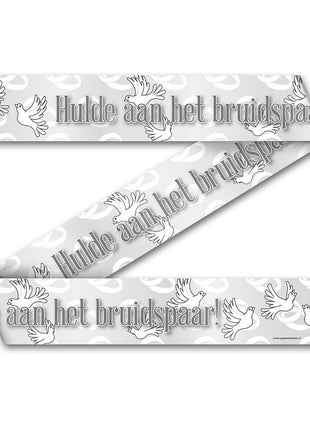 Tribute to the bridal couple Barrier tape - 12 meters