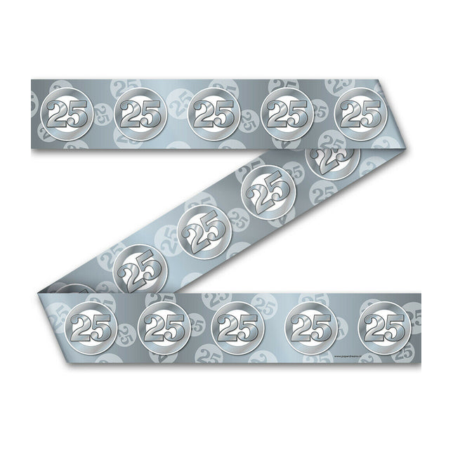 Afzetlint - 12 meter - 25 jaar getrouwd